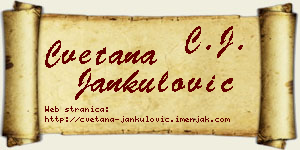 Cvetana Jankulović vizit kartica
